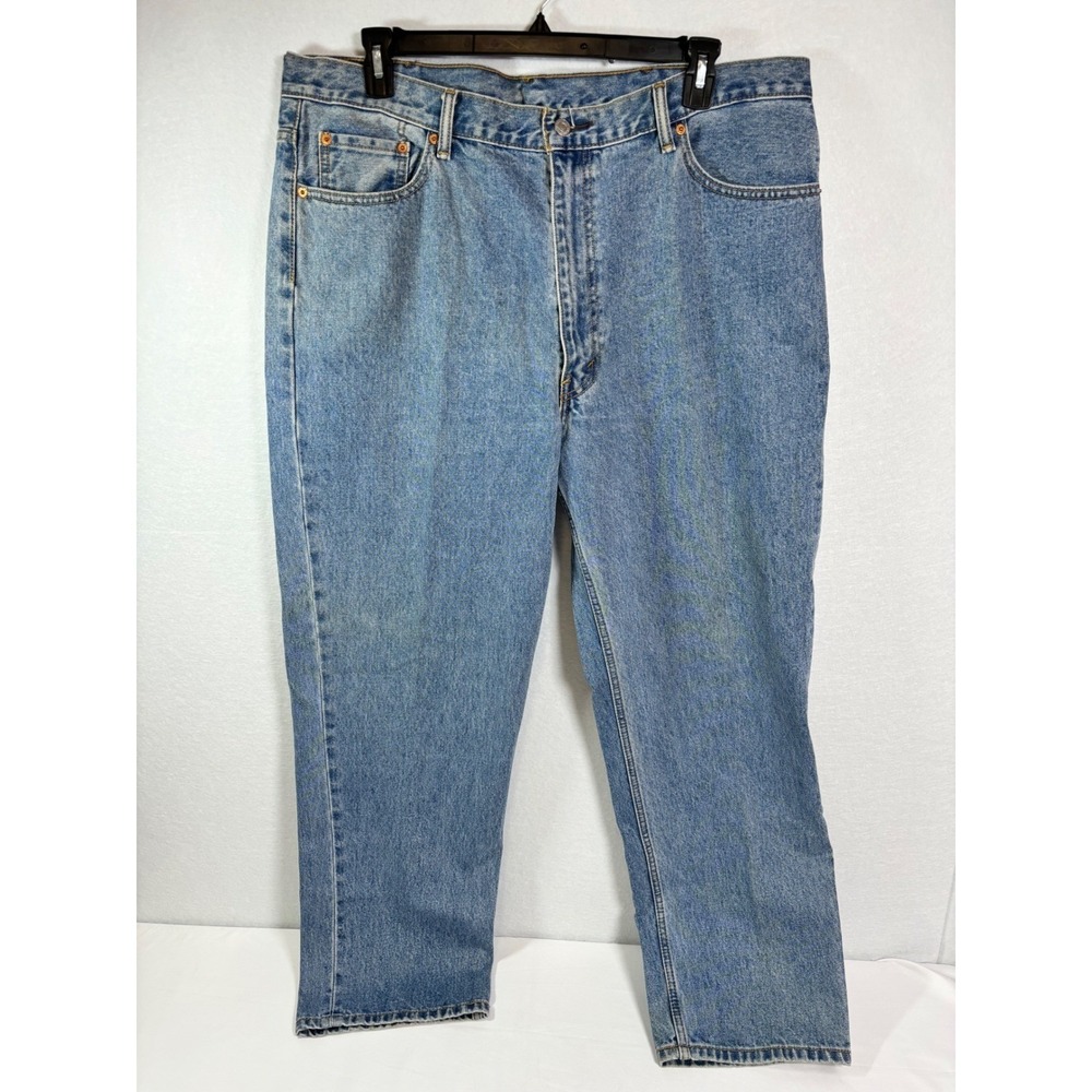 Levis 550 Relaxed Fit Mens Jeans 42x32 Medium Wash Blue‎ Denim 00550-4834